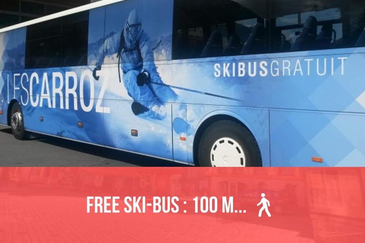 Red Apple Carroz Duplex De Charme Wifi Parking Balcon Tv Ski-Bus Les Carroz d'Araches Dış mekan fotoğraf